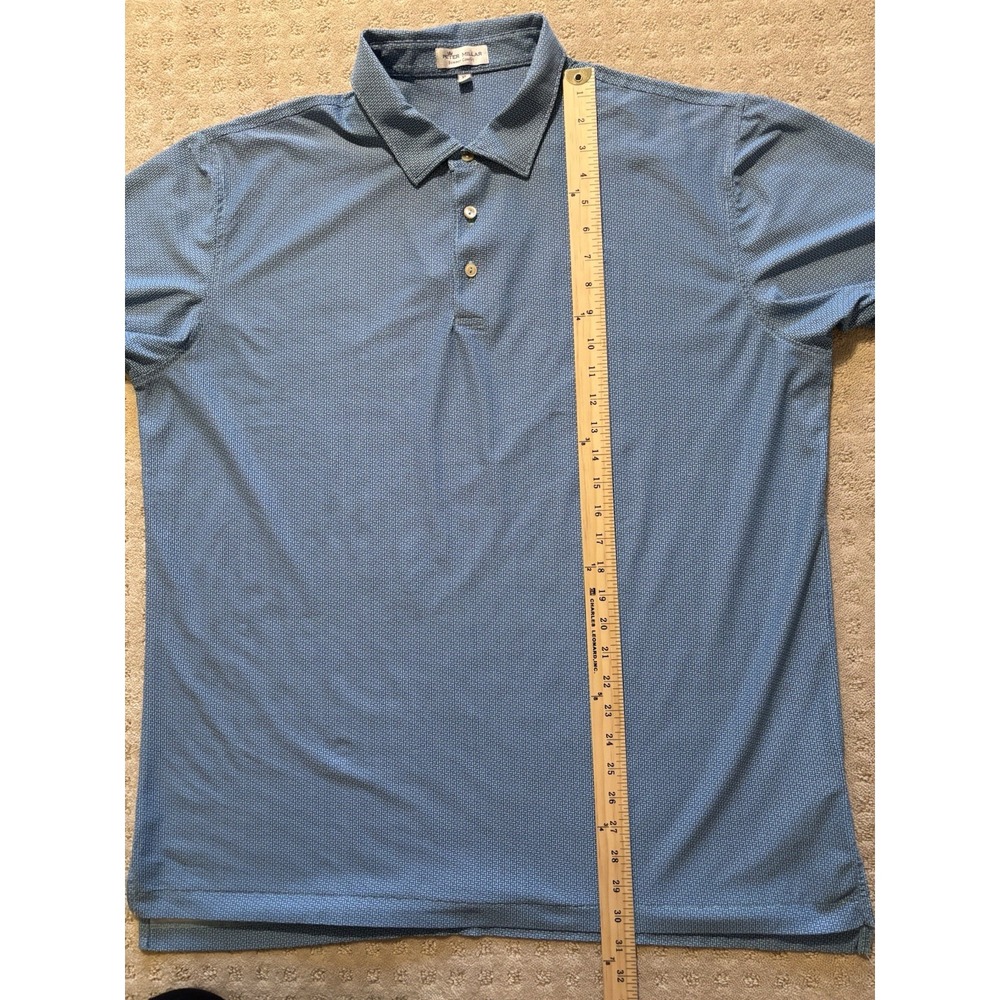 Peter Millar Polo Shirt Summer Comfort Mens XL Graphic Print Golf Performance - Picture 12 of 13
